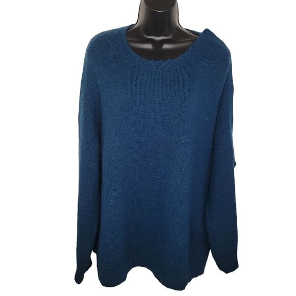 Leith snap shoulder crewneck sweater size Large - Picture 1 of 7
